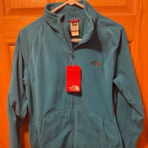 Women’s North Face Blue Fleece Jacket Coat